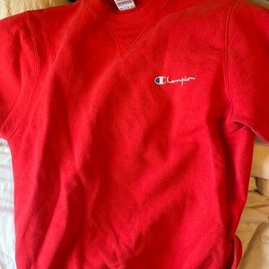 RED CHAMPION SWEATSHIRT